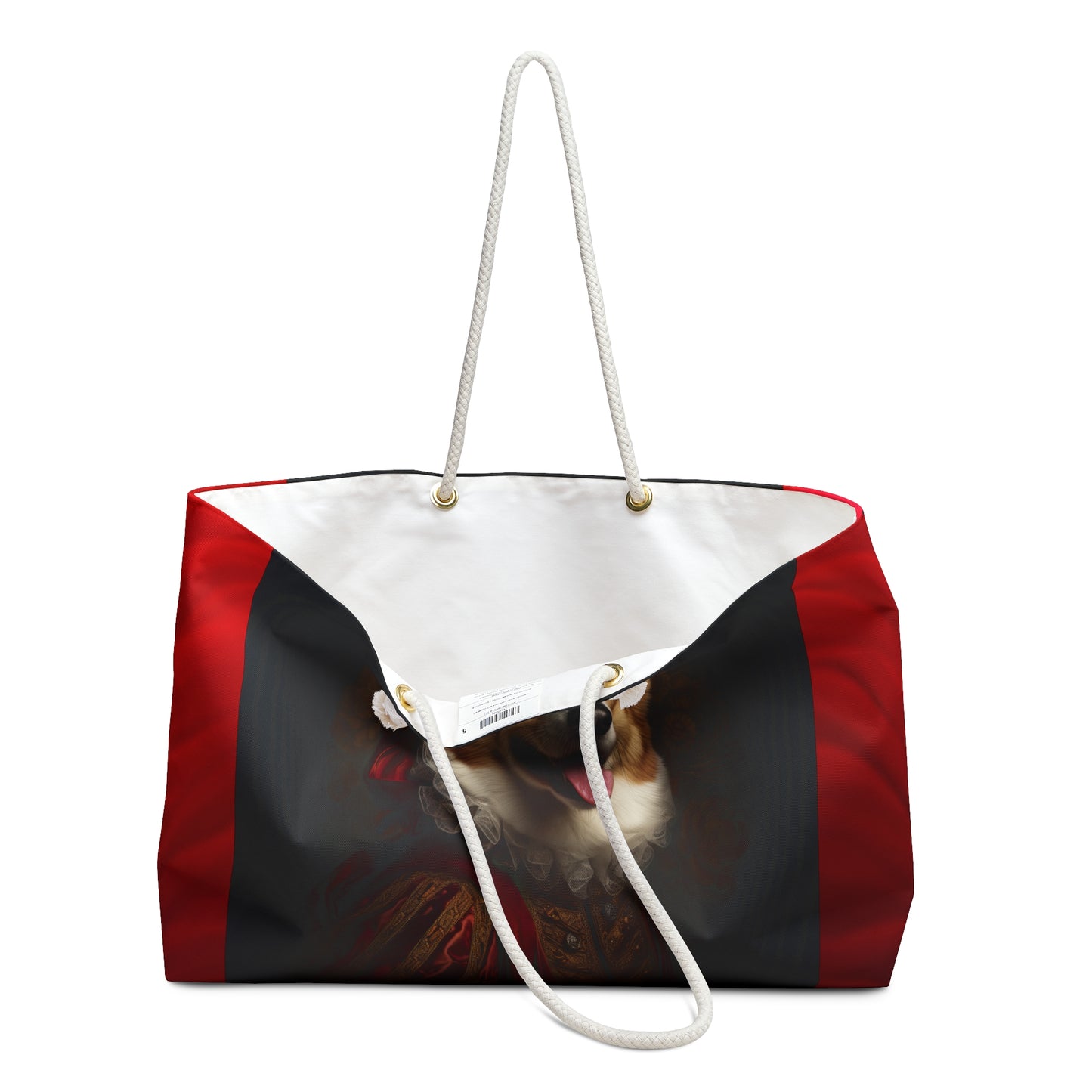 Renaissance Corgi in a Ruff Weekender Beach Bag – Historic Corgi Themed Travel Tote