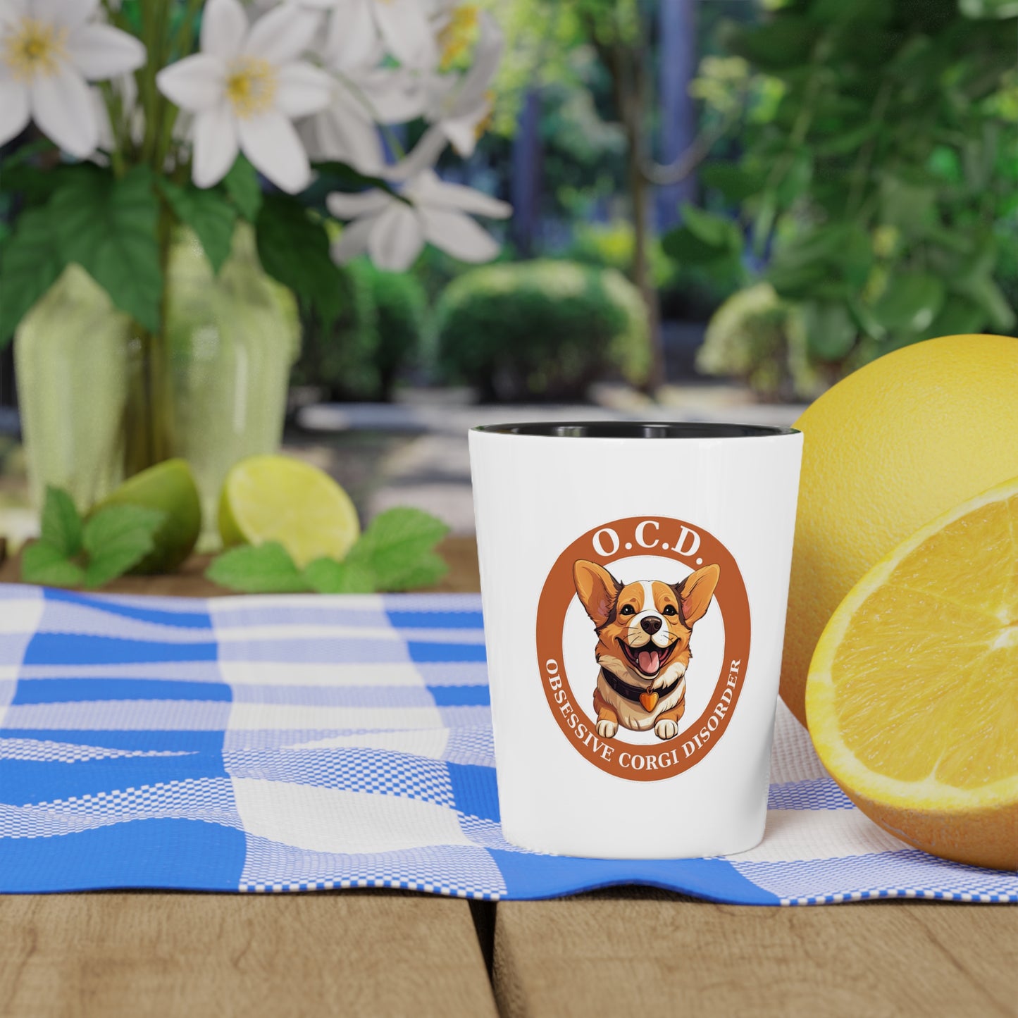 O.C.D. Obsessive Corgi Disorder - Espresso/Shot Glass