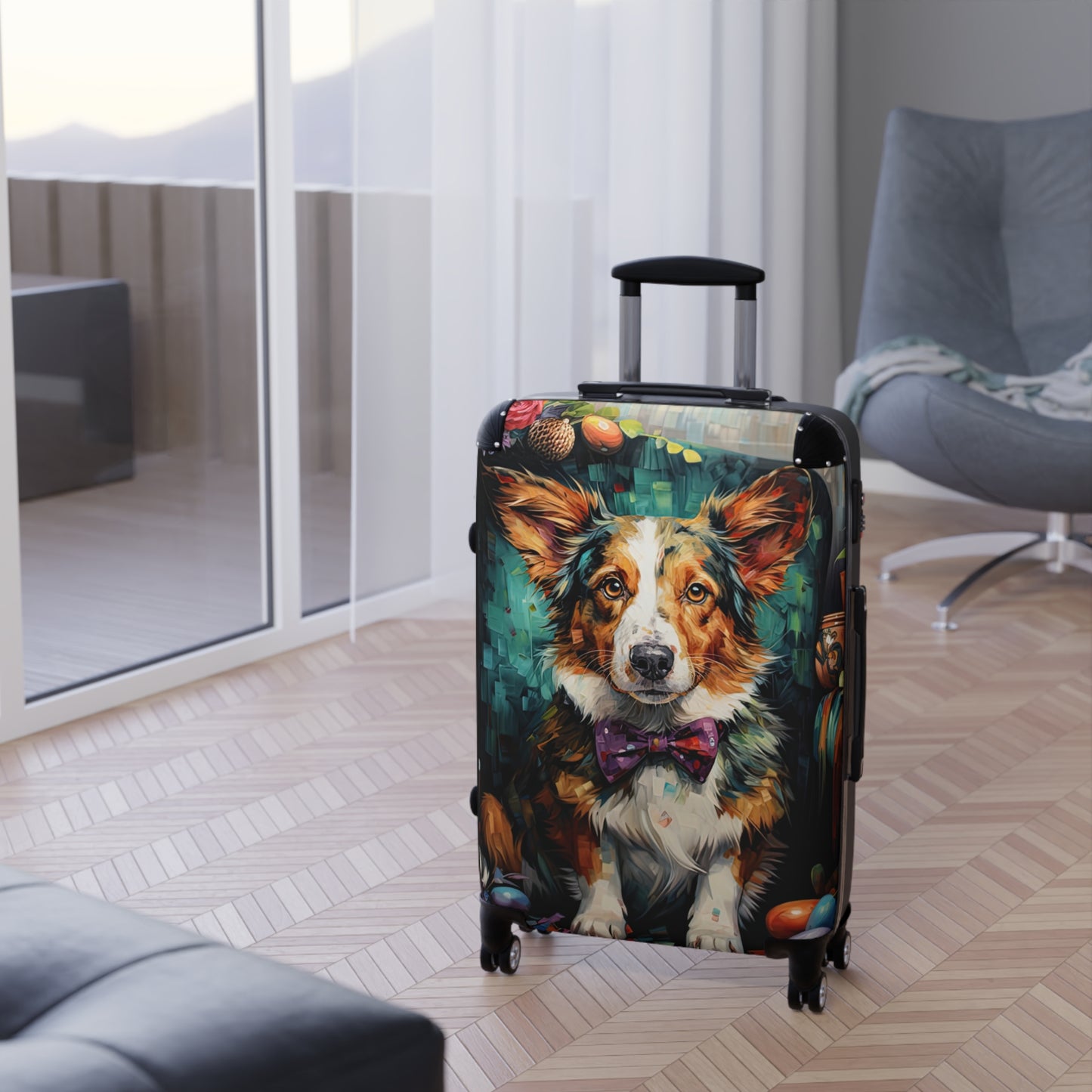 Formal Corgi - Suitcase