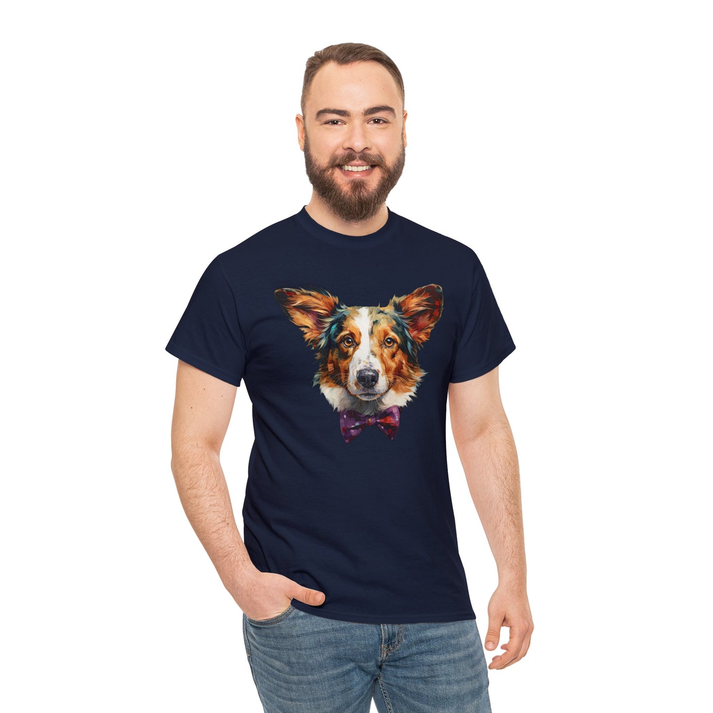 Formal Corgi - Unisex Heavy Cotton Tee