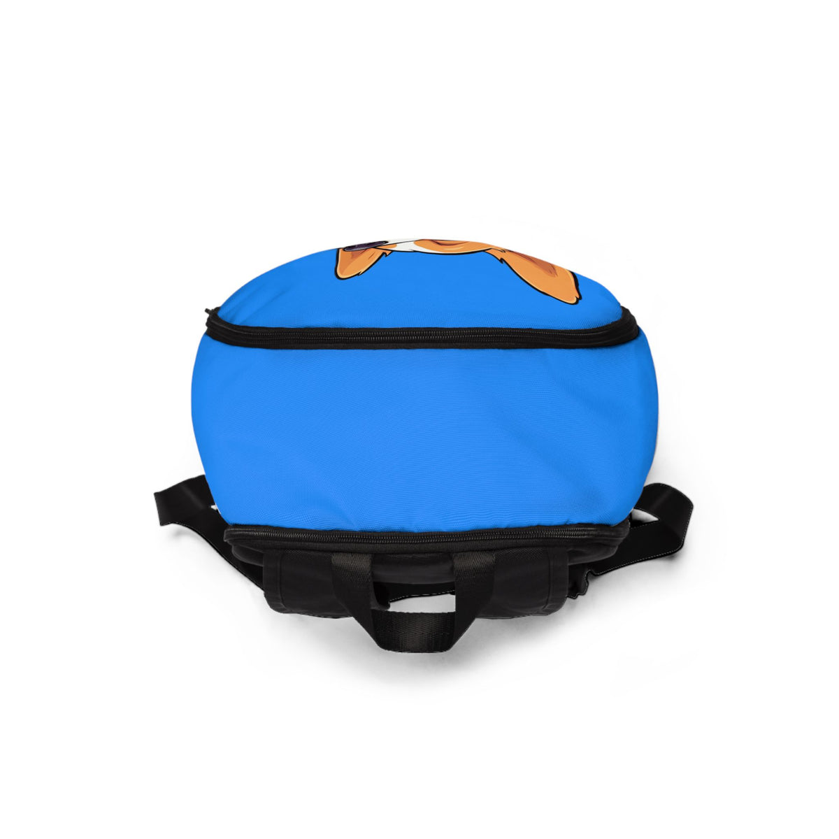 Comical Corgi All Smiles Backpack — Funny Blue Corgi Rucksack