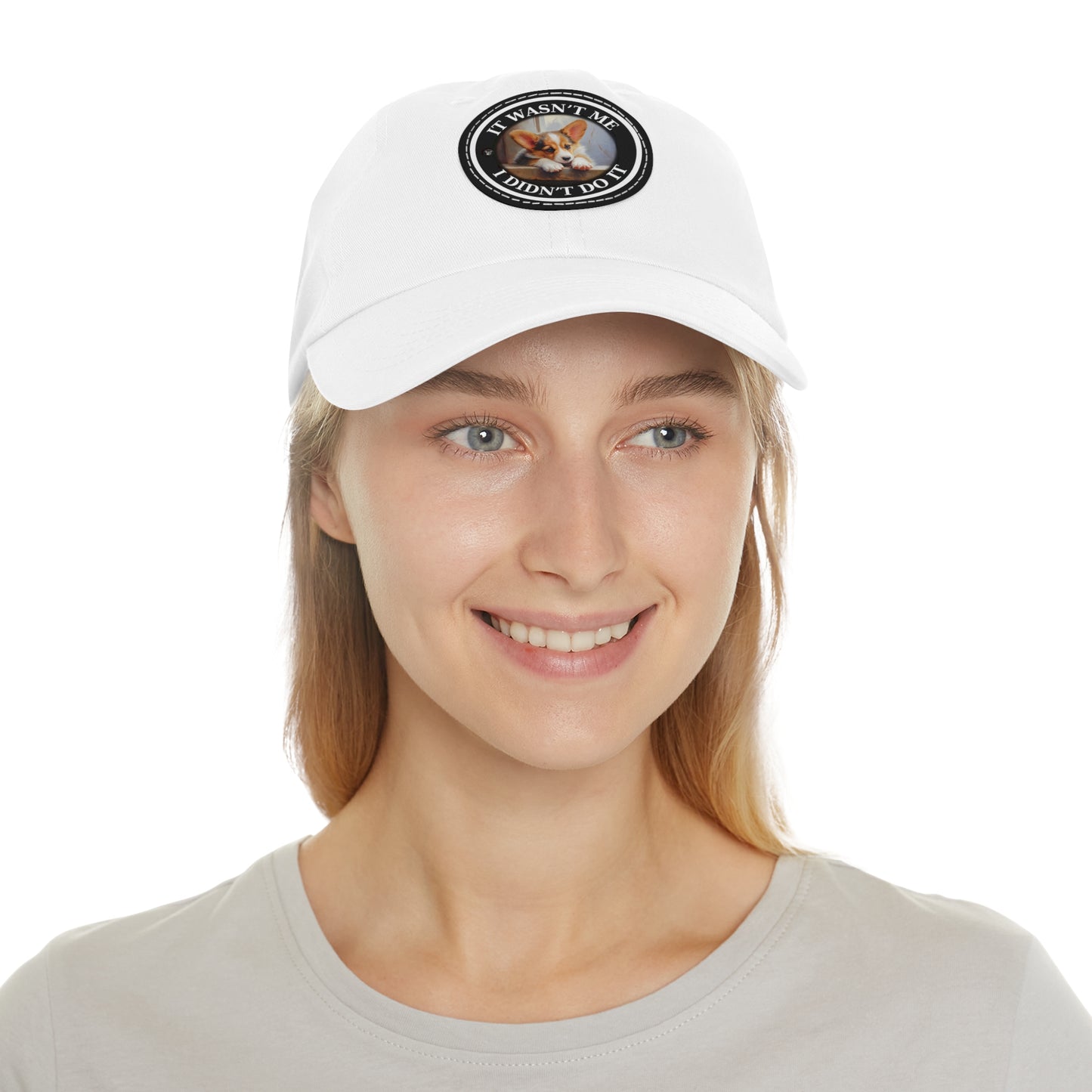 It Wasn't Me...I Didn't Do It - Cap with Leather Patch