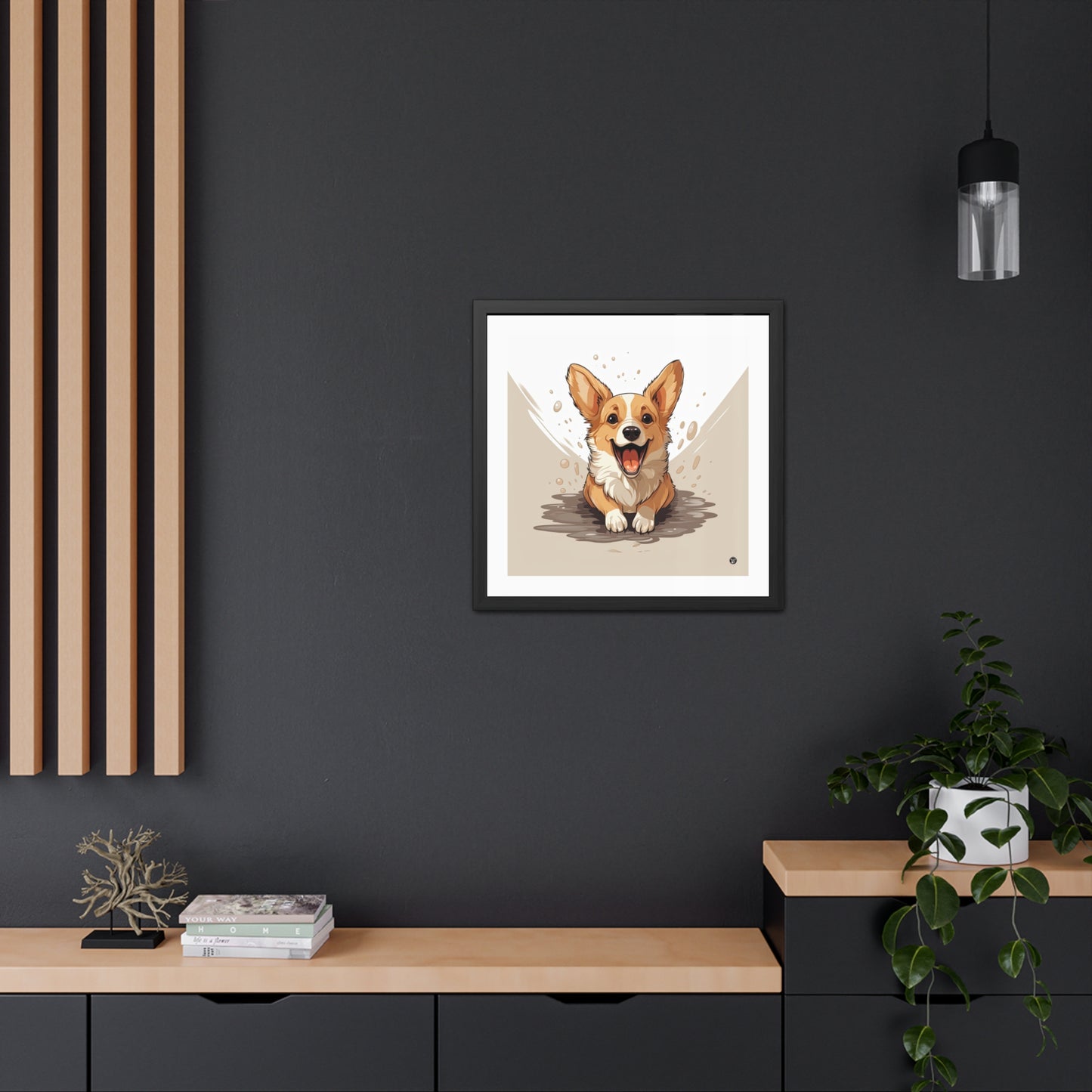 Impression encadrée : Mignonnerie de Corgi