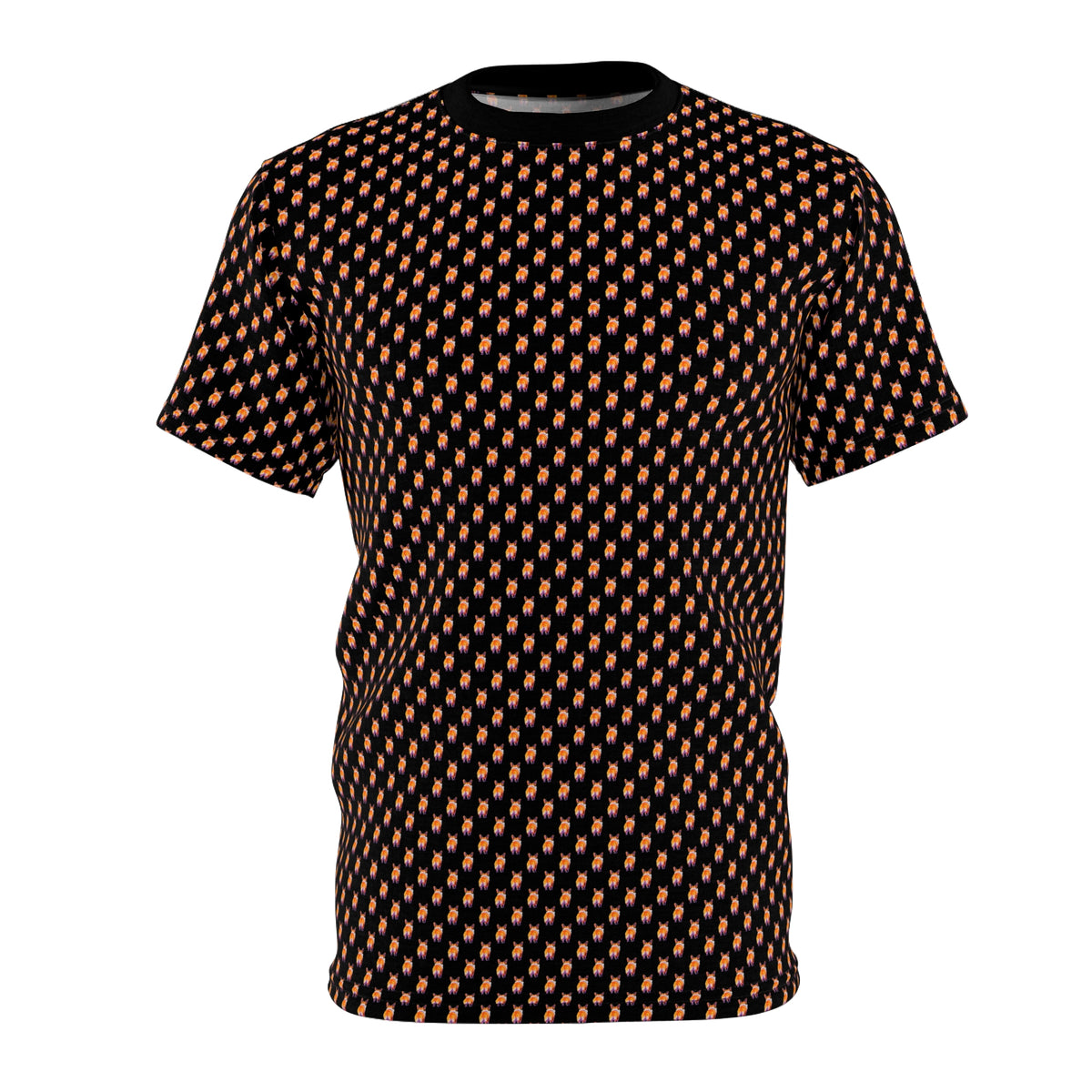 A Whole Lotta Tush Unisex Bold Designer Tee - Tiny Corgi Butt Motif Beyond Belief on Phantom Black