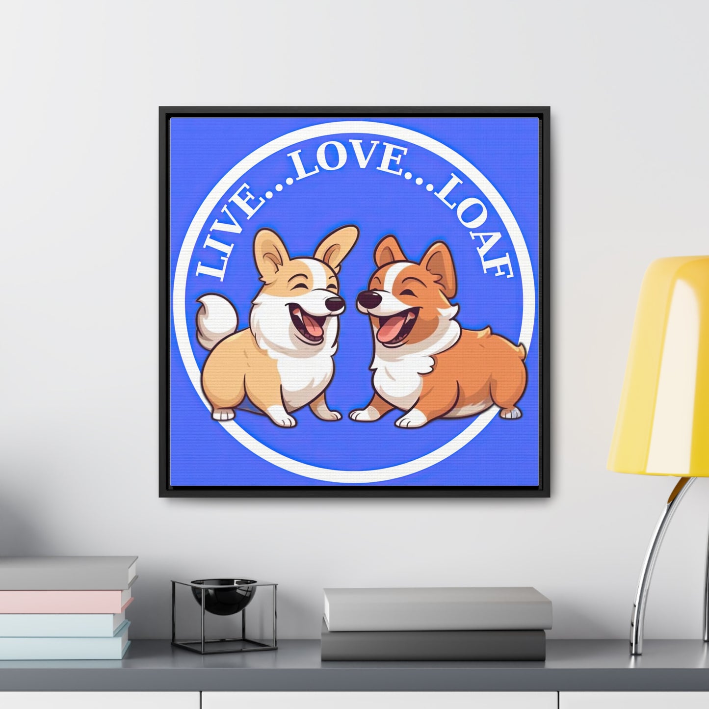 Live...Love...Loaf - Framed on Canvas
