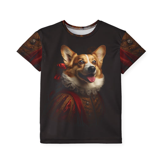 Renaissance Corgi Kid's Sports Tee