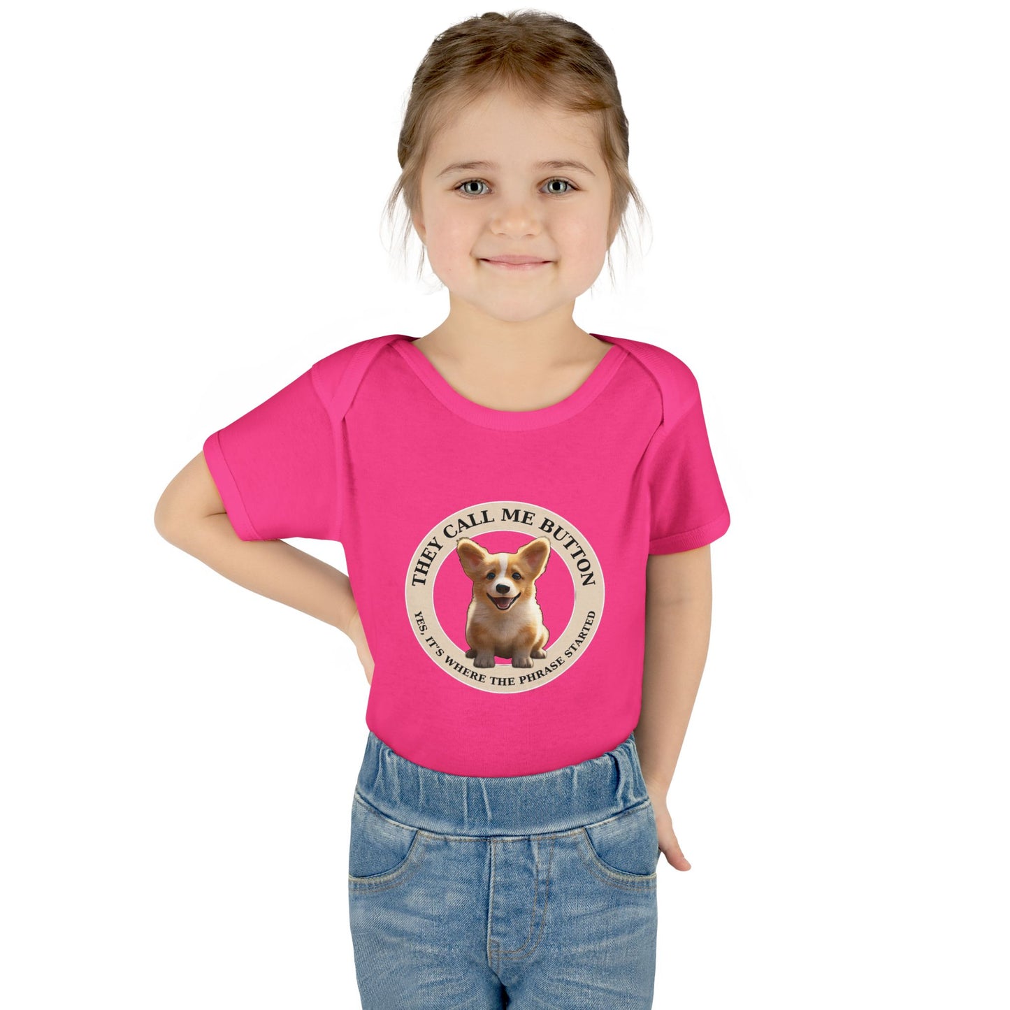 Cute as a Button Infant Bodysuit