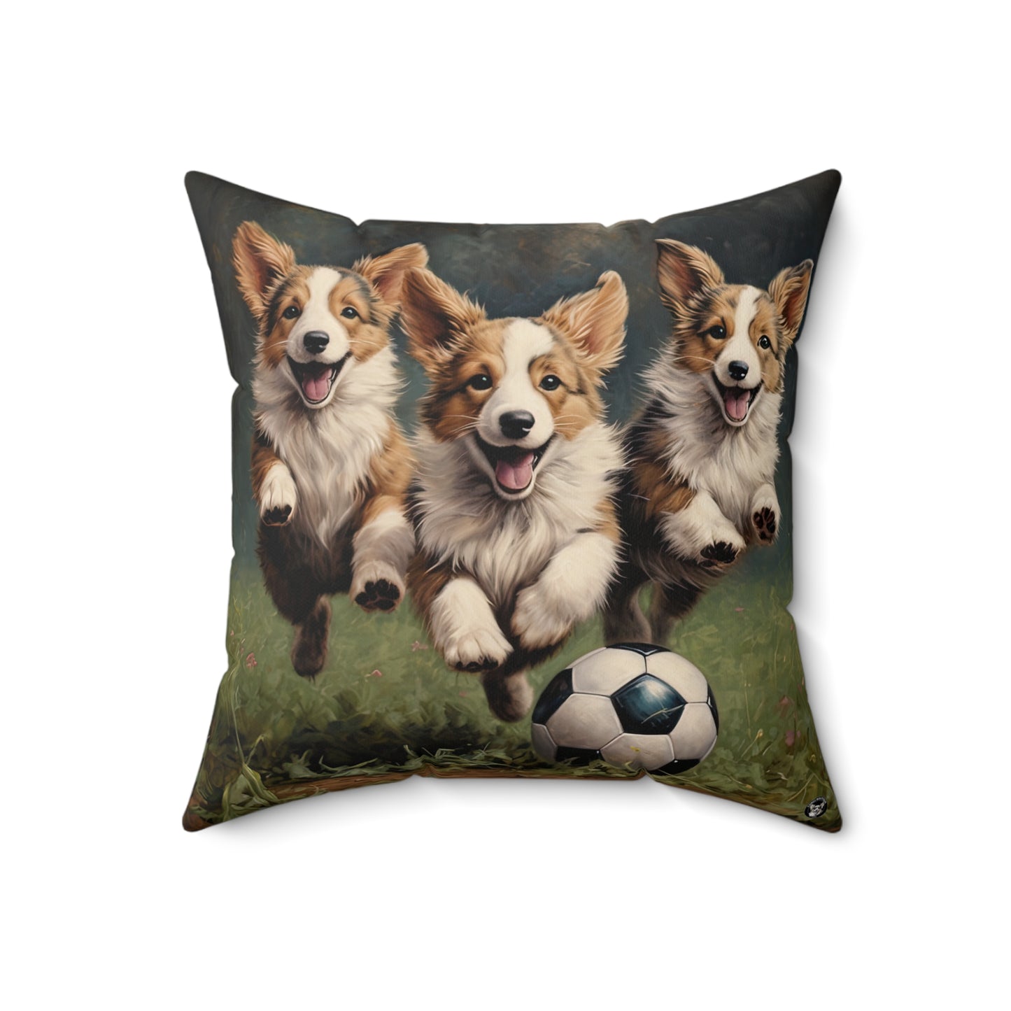 Corgi Pitch - Throw Pillow