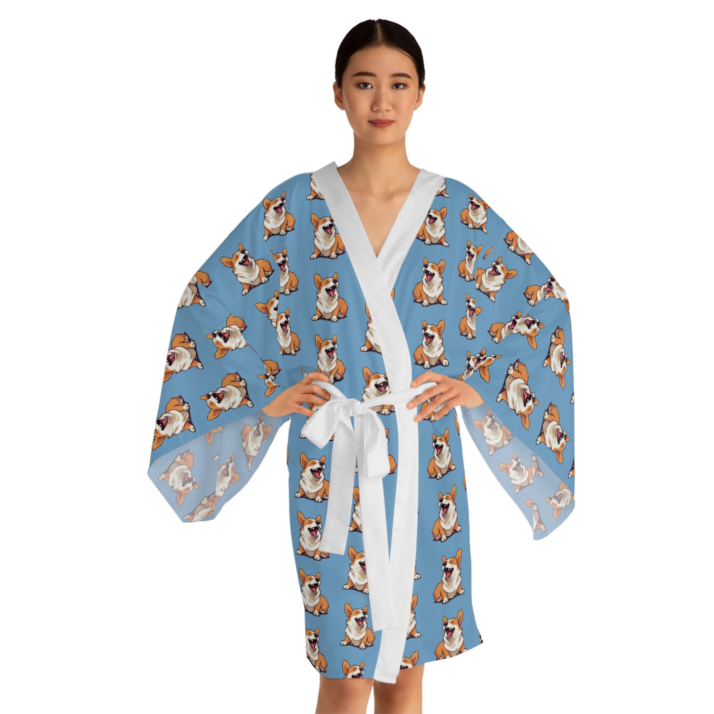 Comical Corgi Kimono Robe