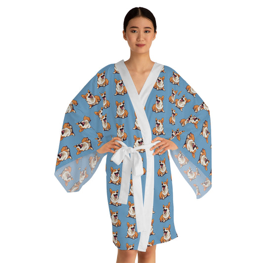 Comical Corgi Kimono Robe