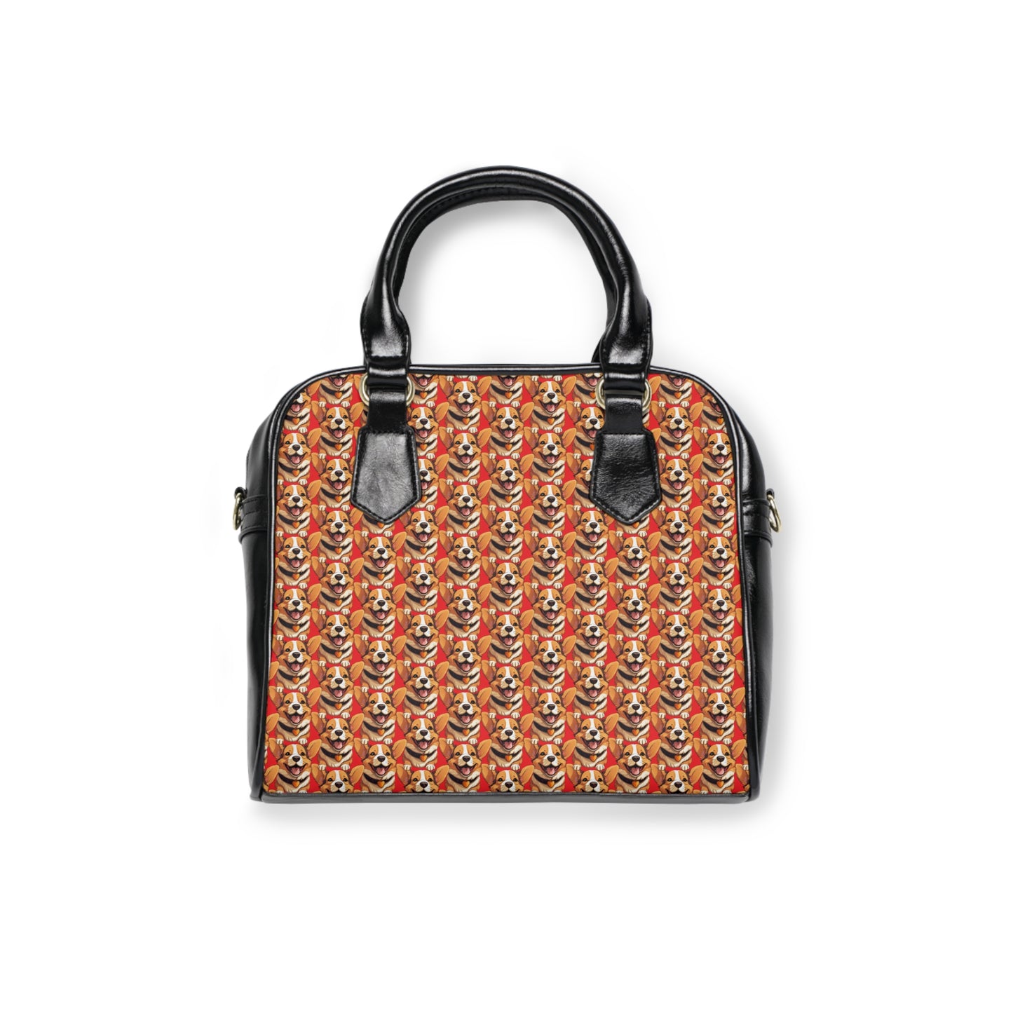 Puppy Love Mosaic - Handbag w/Removable Shoulder Strap