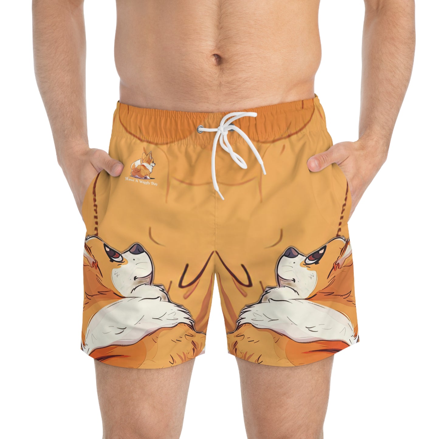 Have a Wiggly Day Swim Trunks