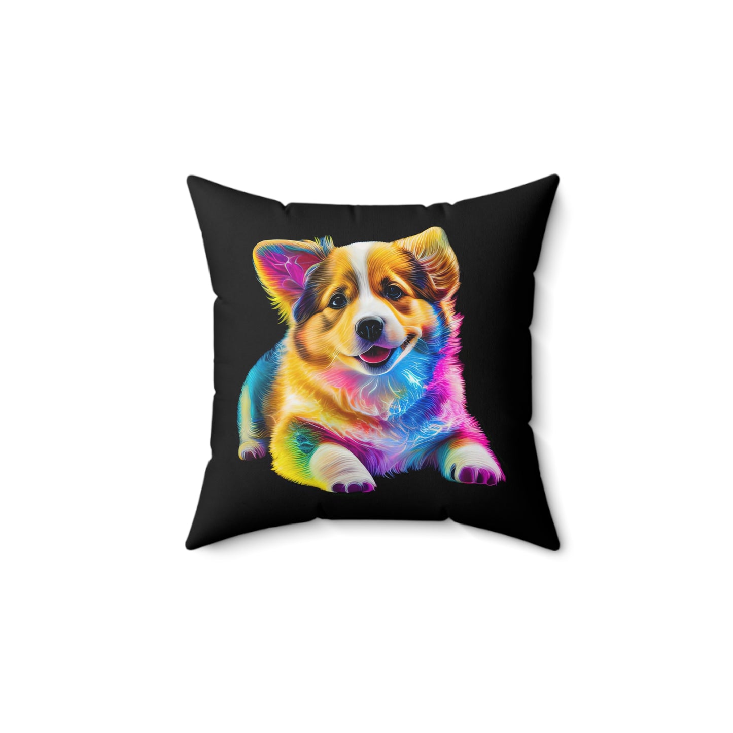 Colorful Corgi - Throw Pillow