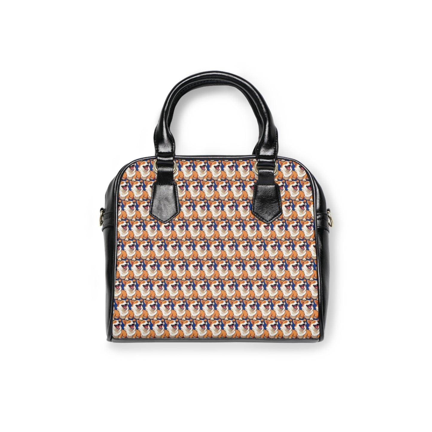 Comical Corgi Mosaic - Handbag w/Removable Shoulder Strap