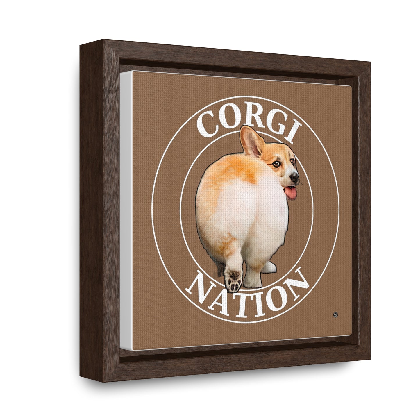 Corgi Nation - Framed on Canvas