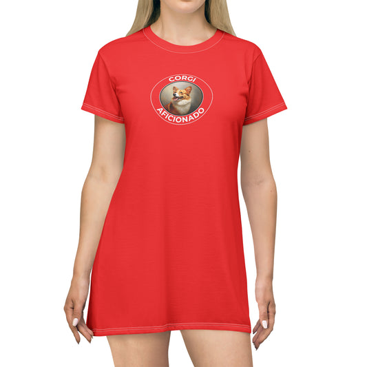 Corgi Aficionado - T-Shirt Dress