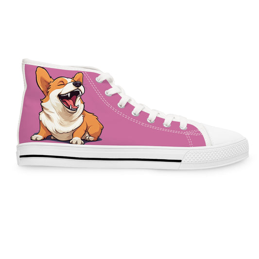 Comical Corgi  - Women's High Top Sneakers