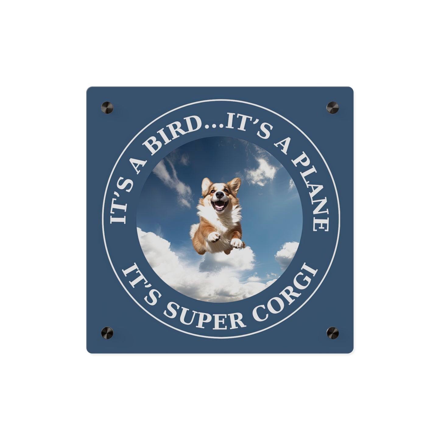 Super Corgi on Acrylic