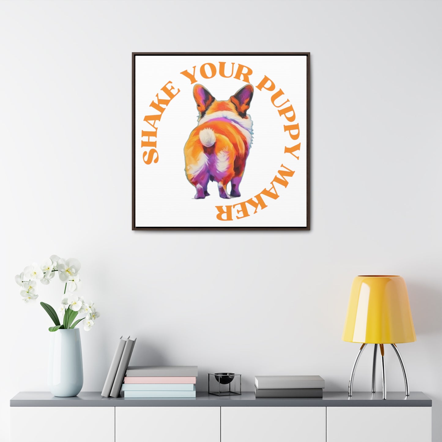 Shake Your Puppy Maker - Framed on Canvas