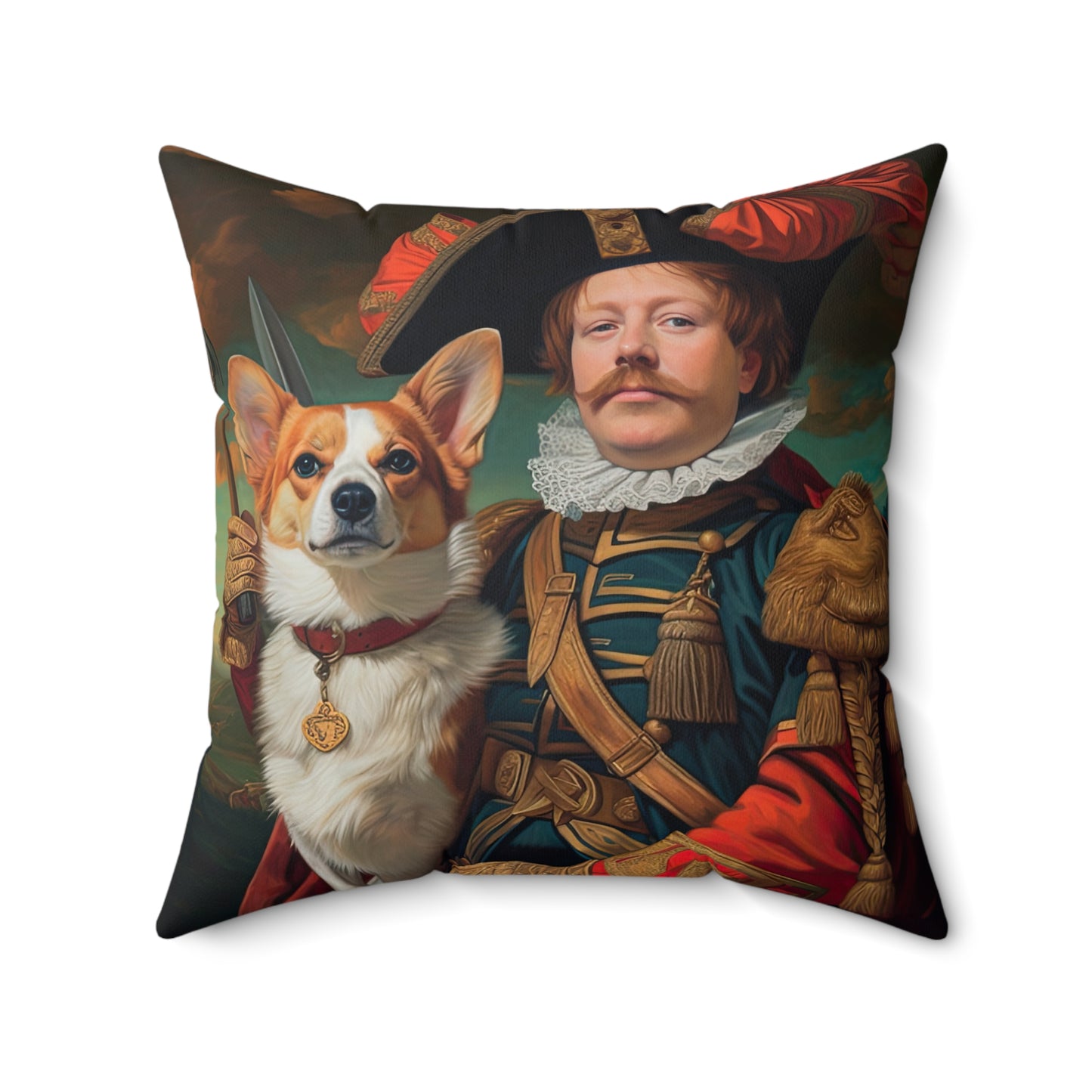 First Royal Corgi - Throw Pillow
