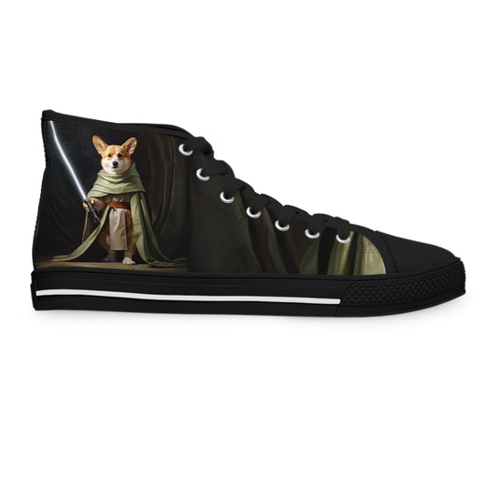 Jedi Corgi - Women's High Top Sneakers