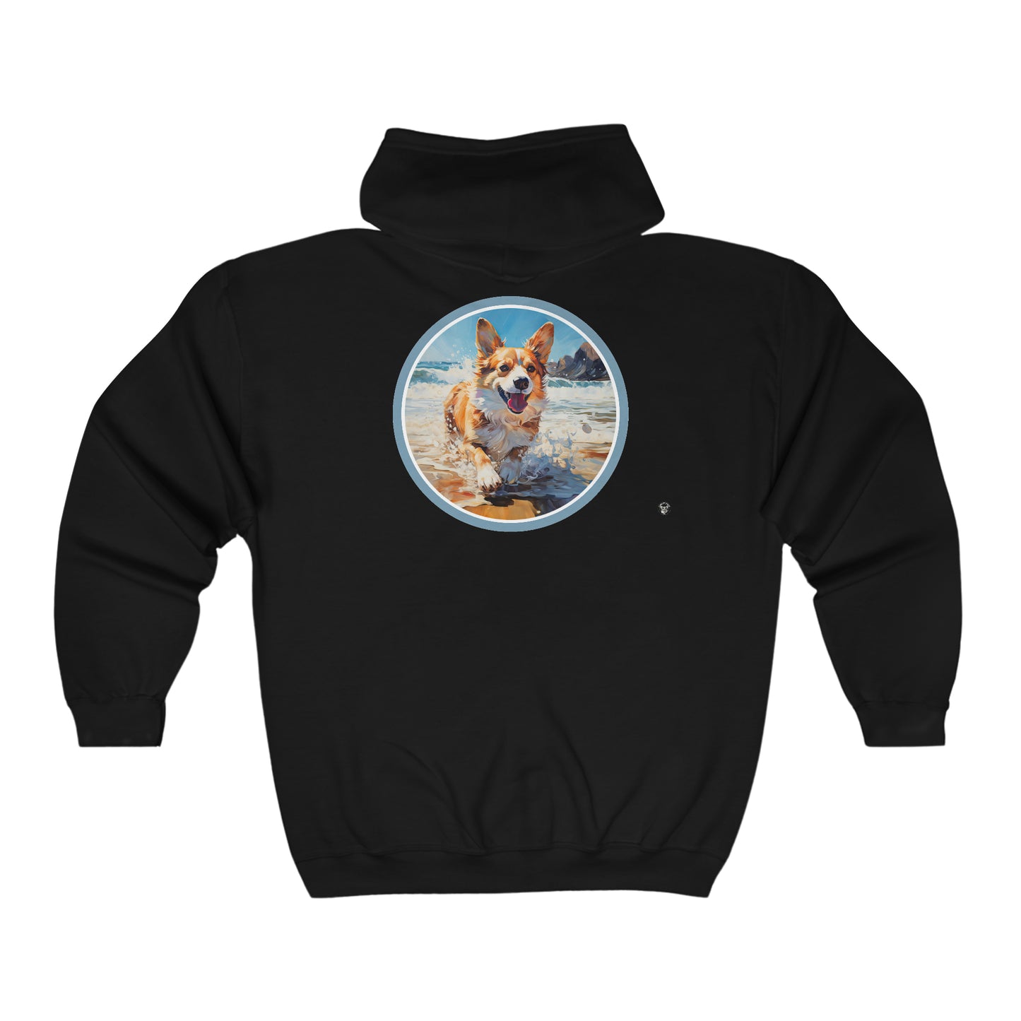 Coastal Corgi - Zip Hoodie