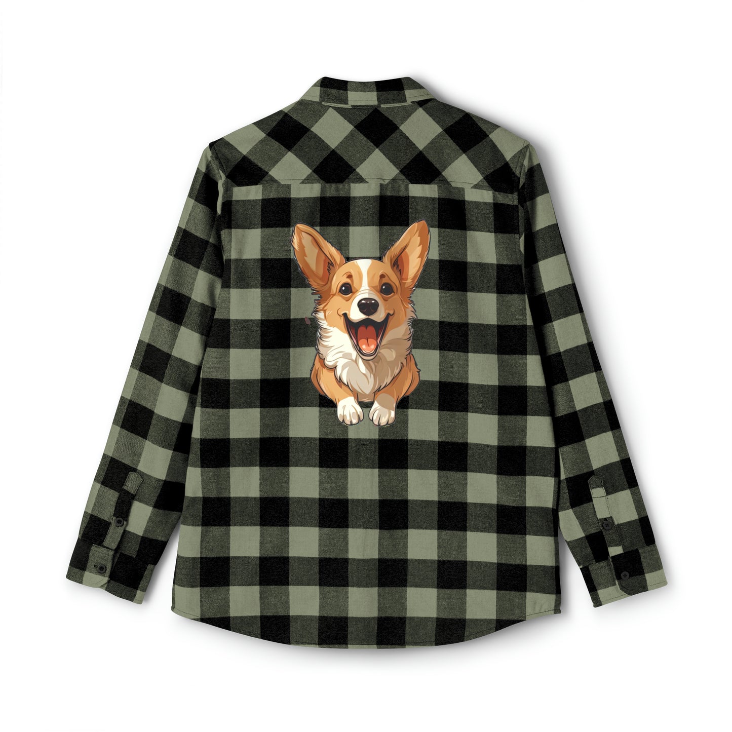 Corgi Cuteness - Flannel Shirt