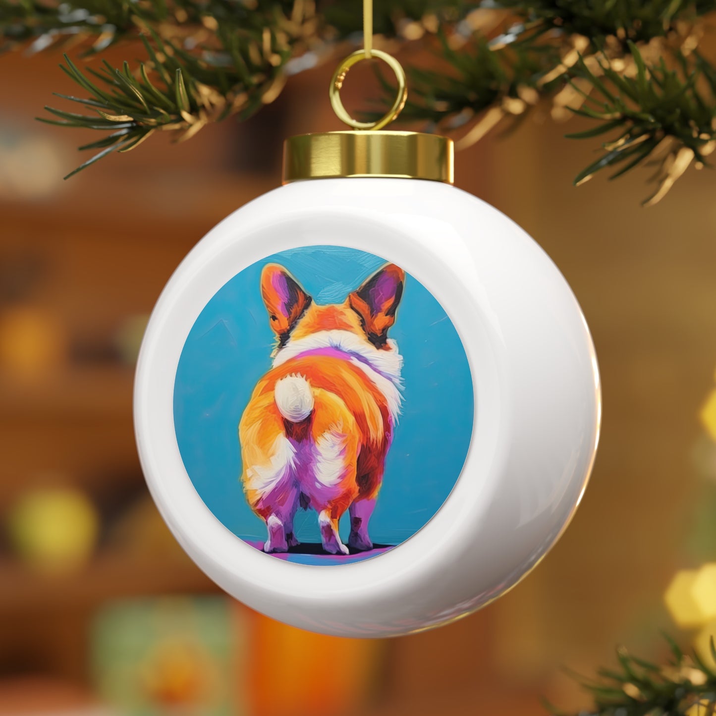 Corgi Butt - Christmas Tree Ball