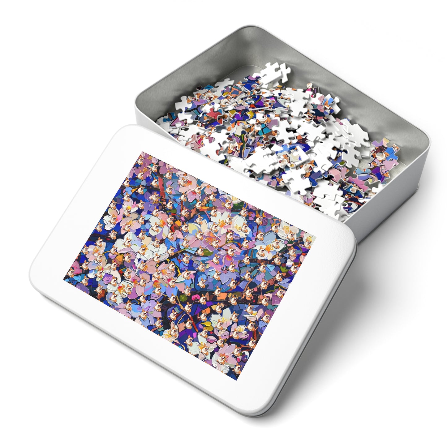 Flowers and Corgis - Jigsaw Puzzle