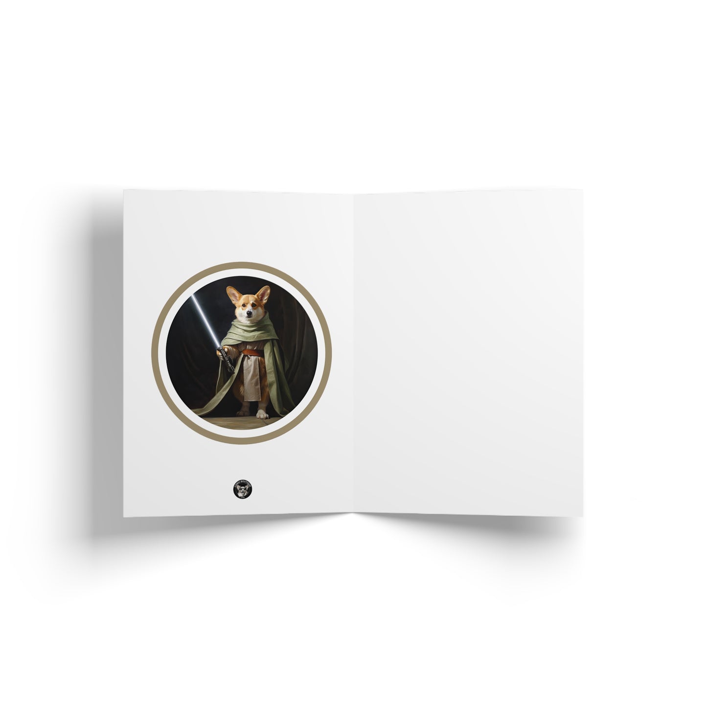 Jedi Corgi - Greeting Card