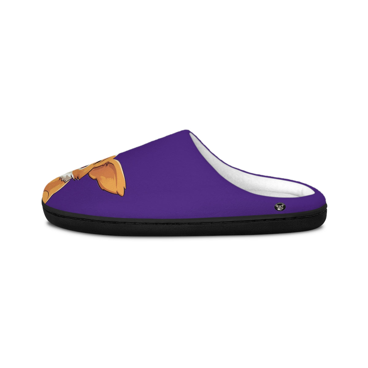 Jolly Jiggling Animated Corgi Slippers - Men's Purple House Shoes