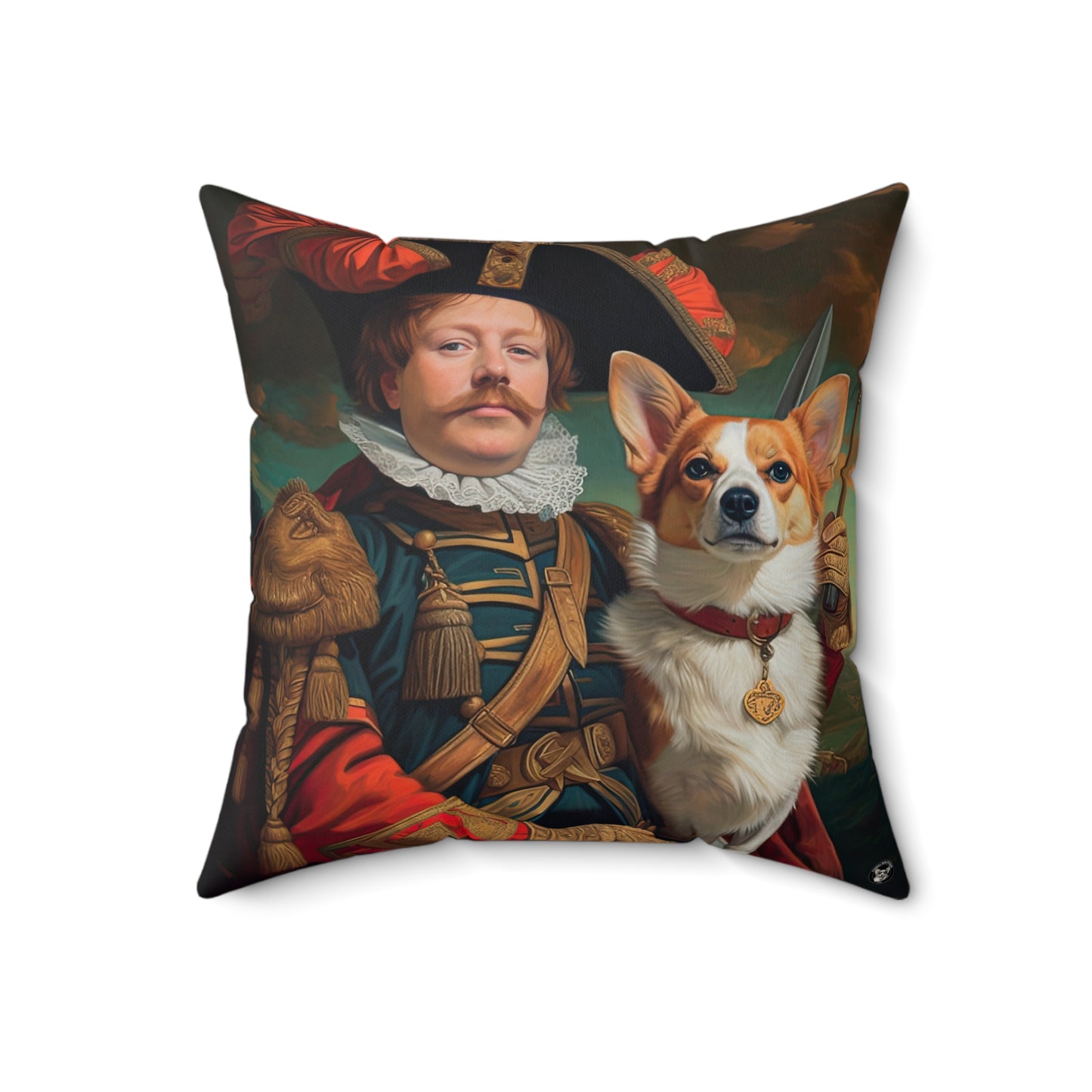 First Royal Corgi - Throw Pillow