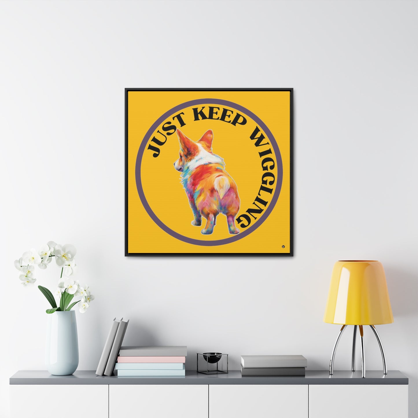 Just Keep Wiggling - Framed on Canvas