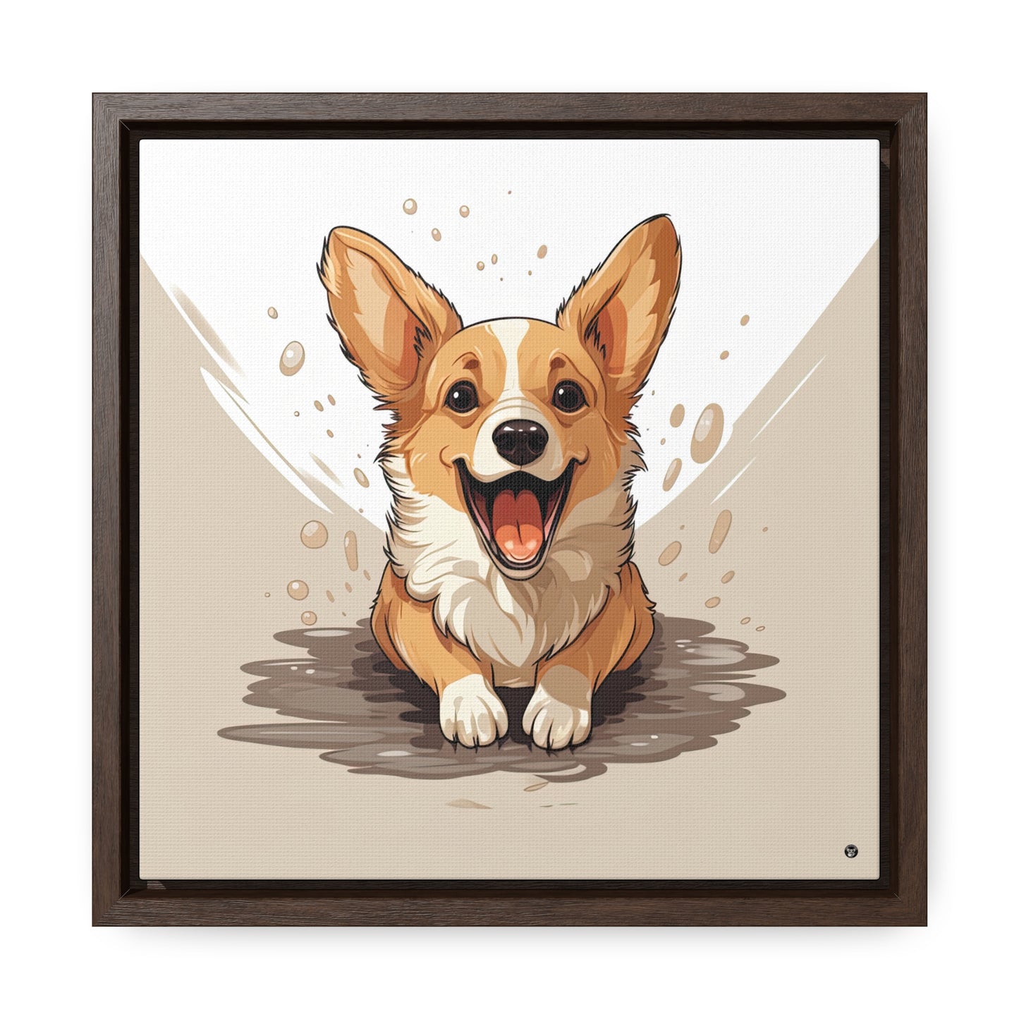 Corgi Cuteness - Framed on Canvas
