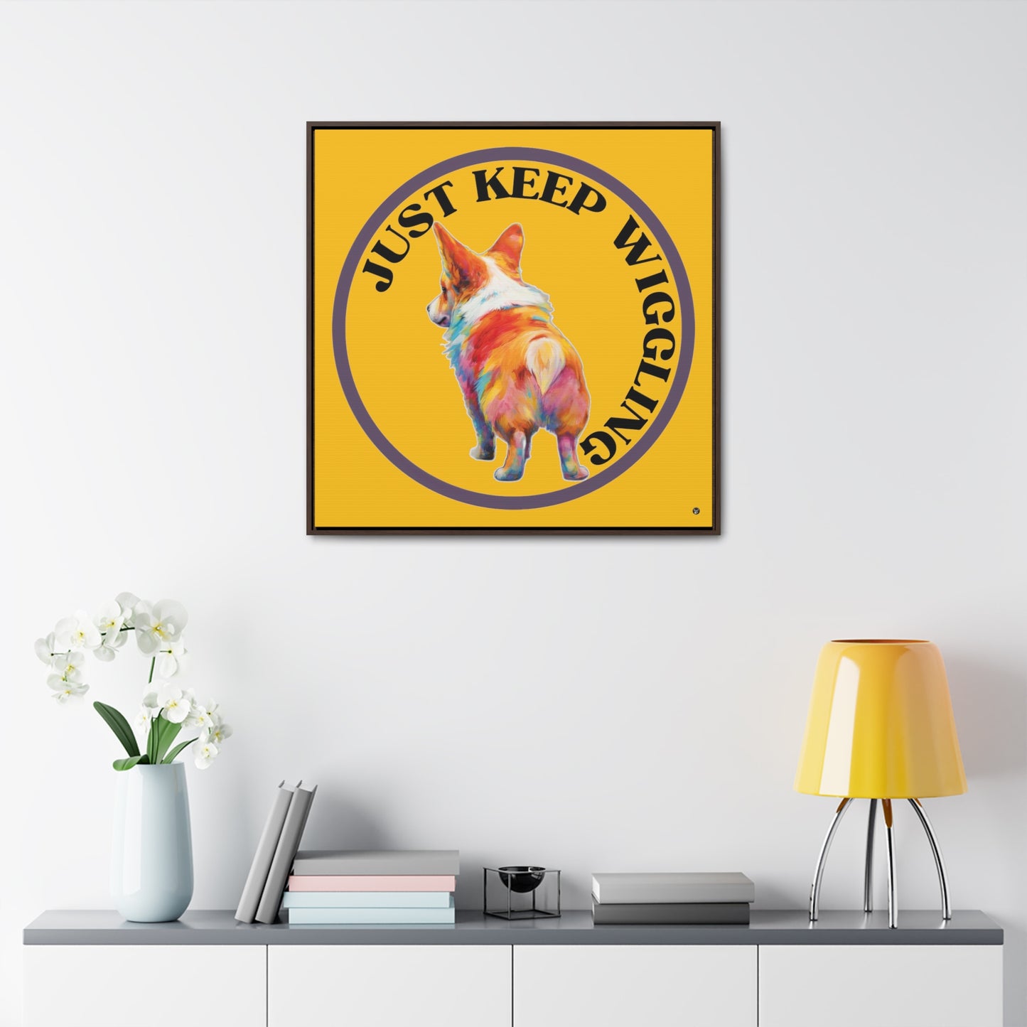 Just Keep Wiggling - Framed on Canvas