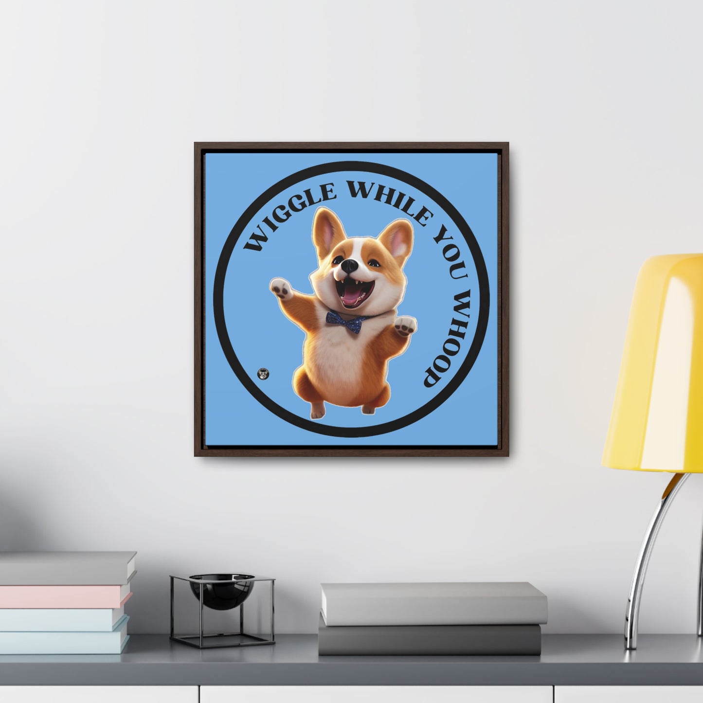 Wiggle While You Whoop - Framed on Canvas