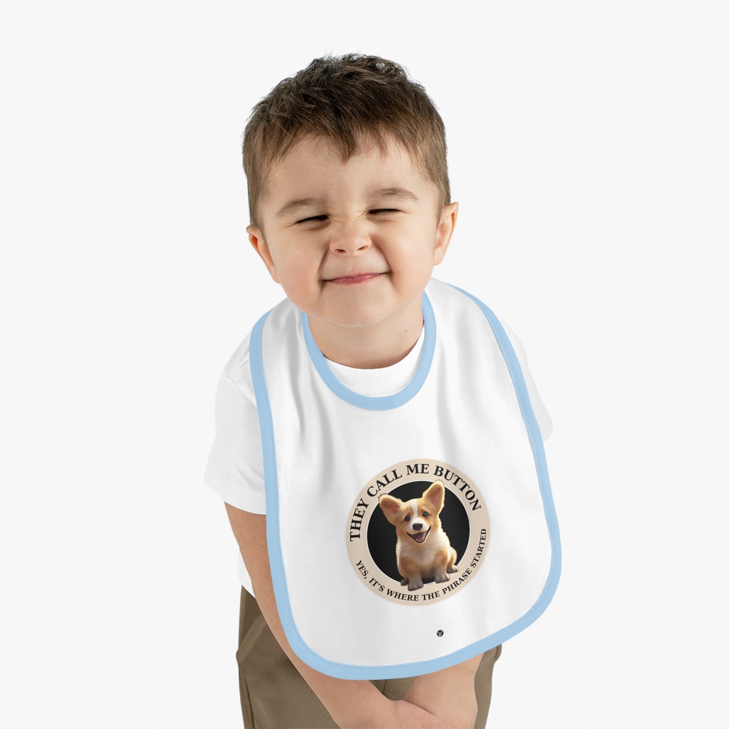 Cute as a Button - Baby Bib