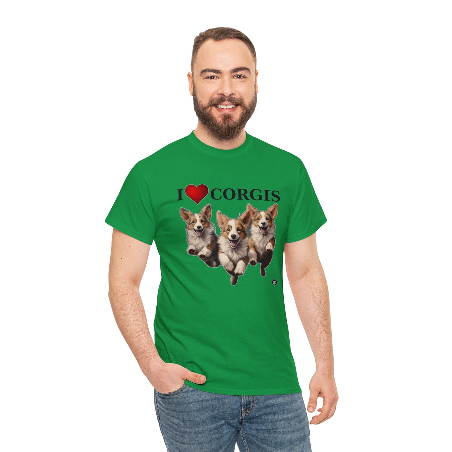 I Heart Corgis - Unisex Heavy Cotton Tee