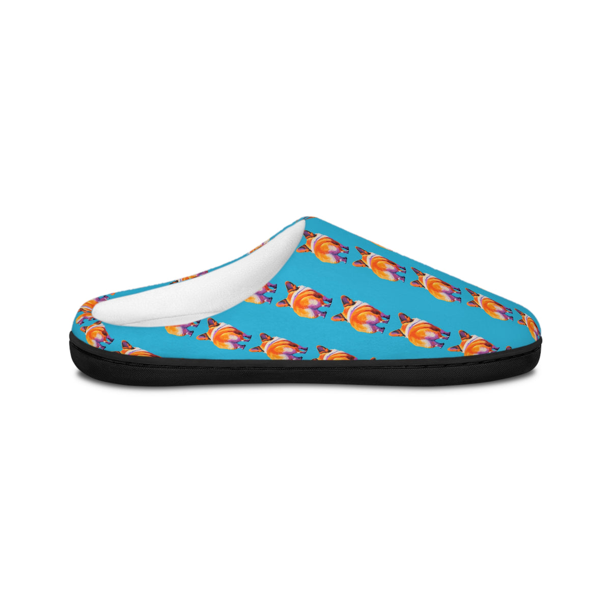 Corgi Butt Stripes Artistic Portrait Women's Slippers