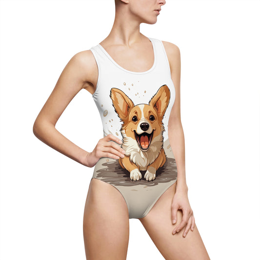 Corgi Cuteness - Classic One-Piece Swimsuit