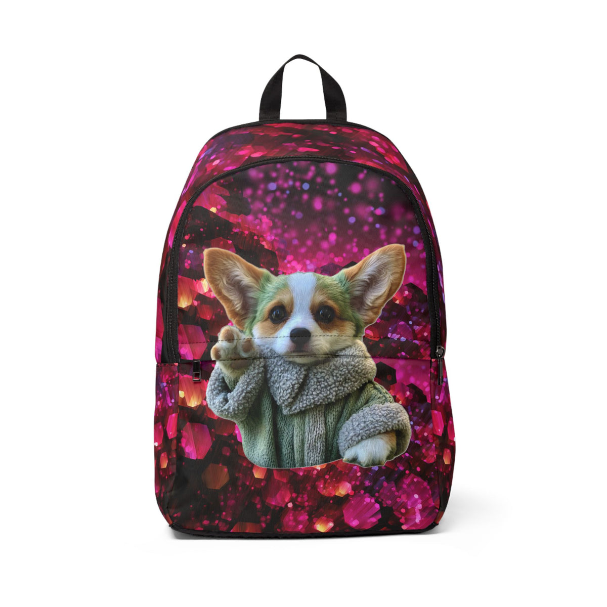 Baby Corgi Star Warrior Backpack — Galaxy Glitter Rucksack