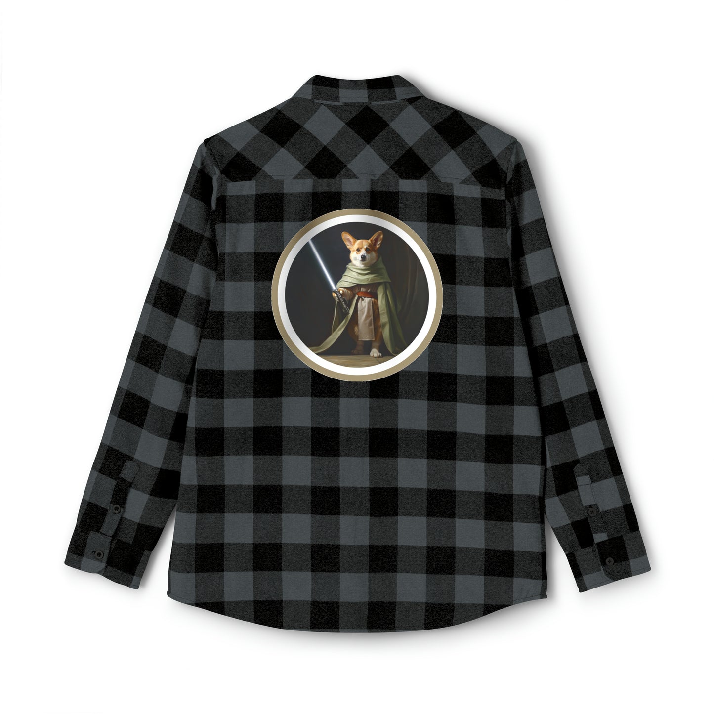 Jedi Corgi - Flannel Shirt