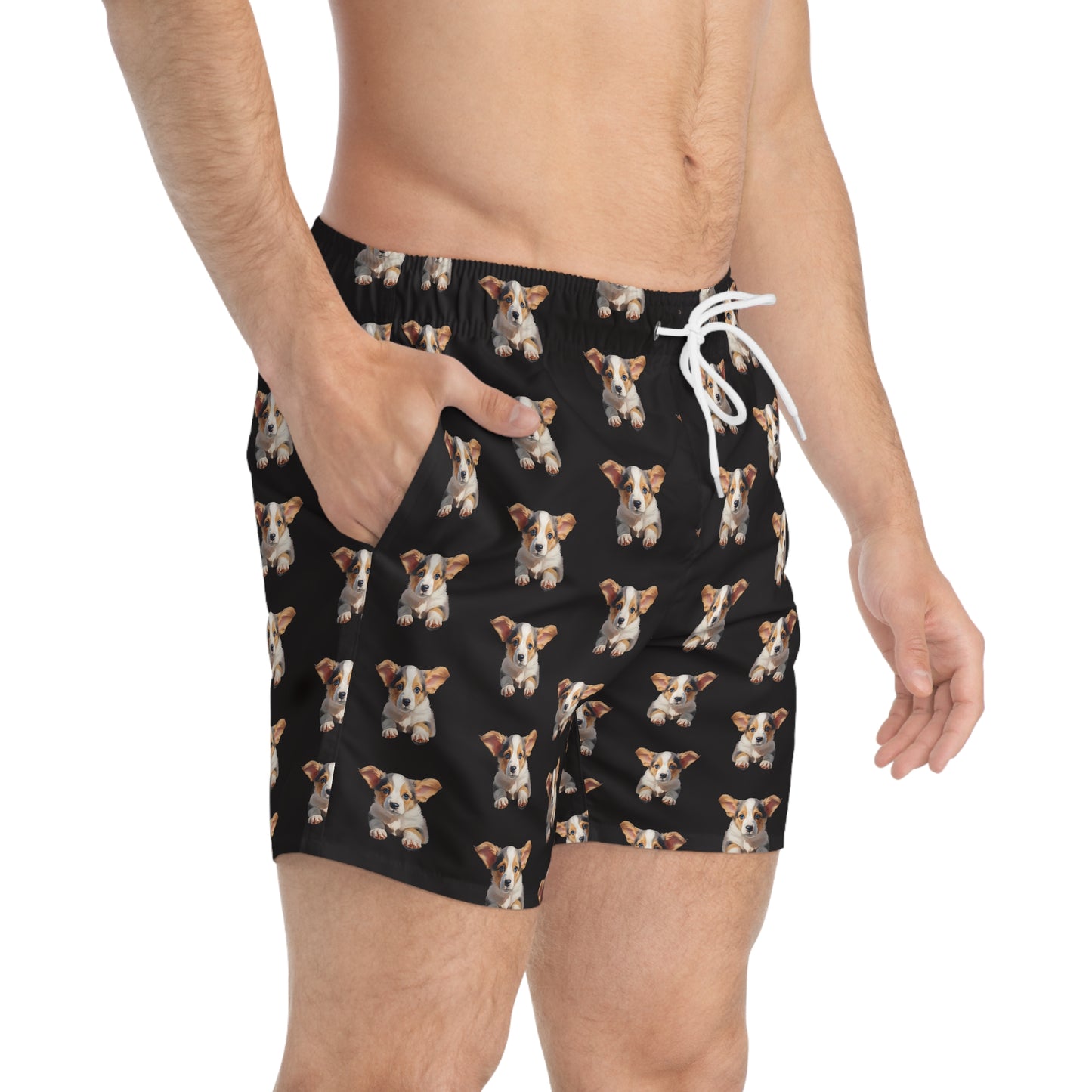 Puppy Portrait Swim Trunks