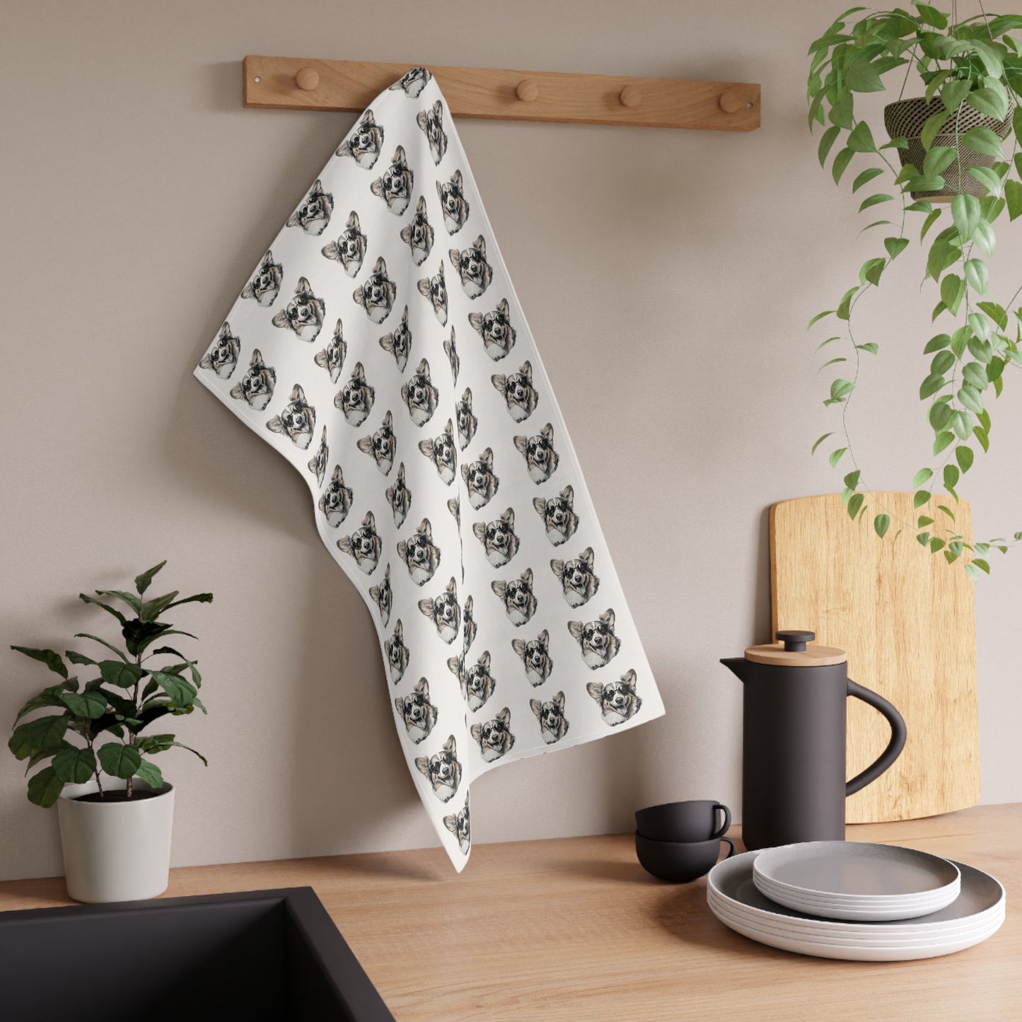 Corgi Cool - Kitchen Towel