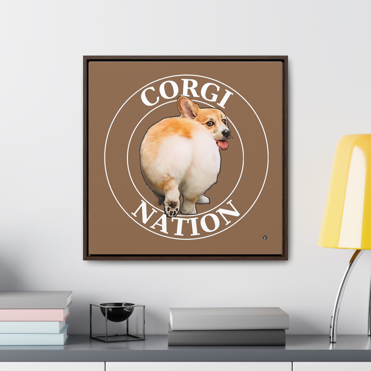Corgi Nation - Framed on Canvas