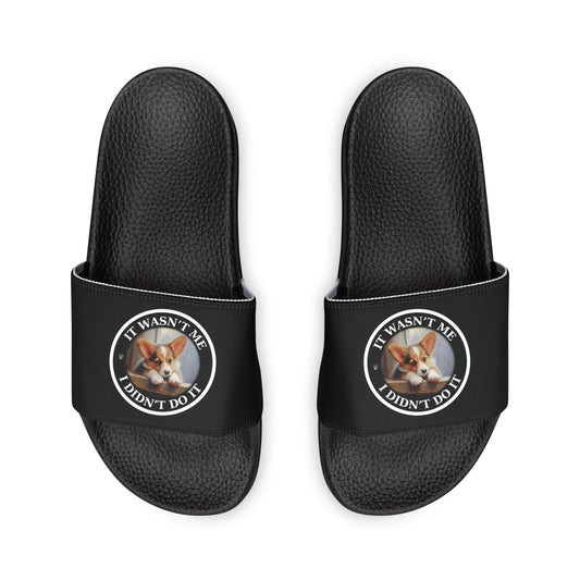 It Wasn't Me...I Didn't Do It - Women's Slide Sandals