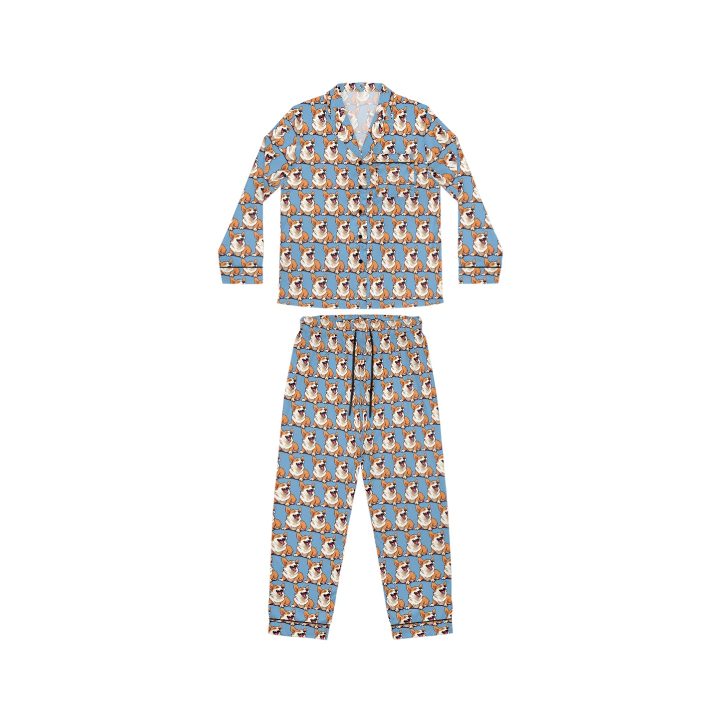 Comical Corgi Silky Pajamas