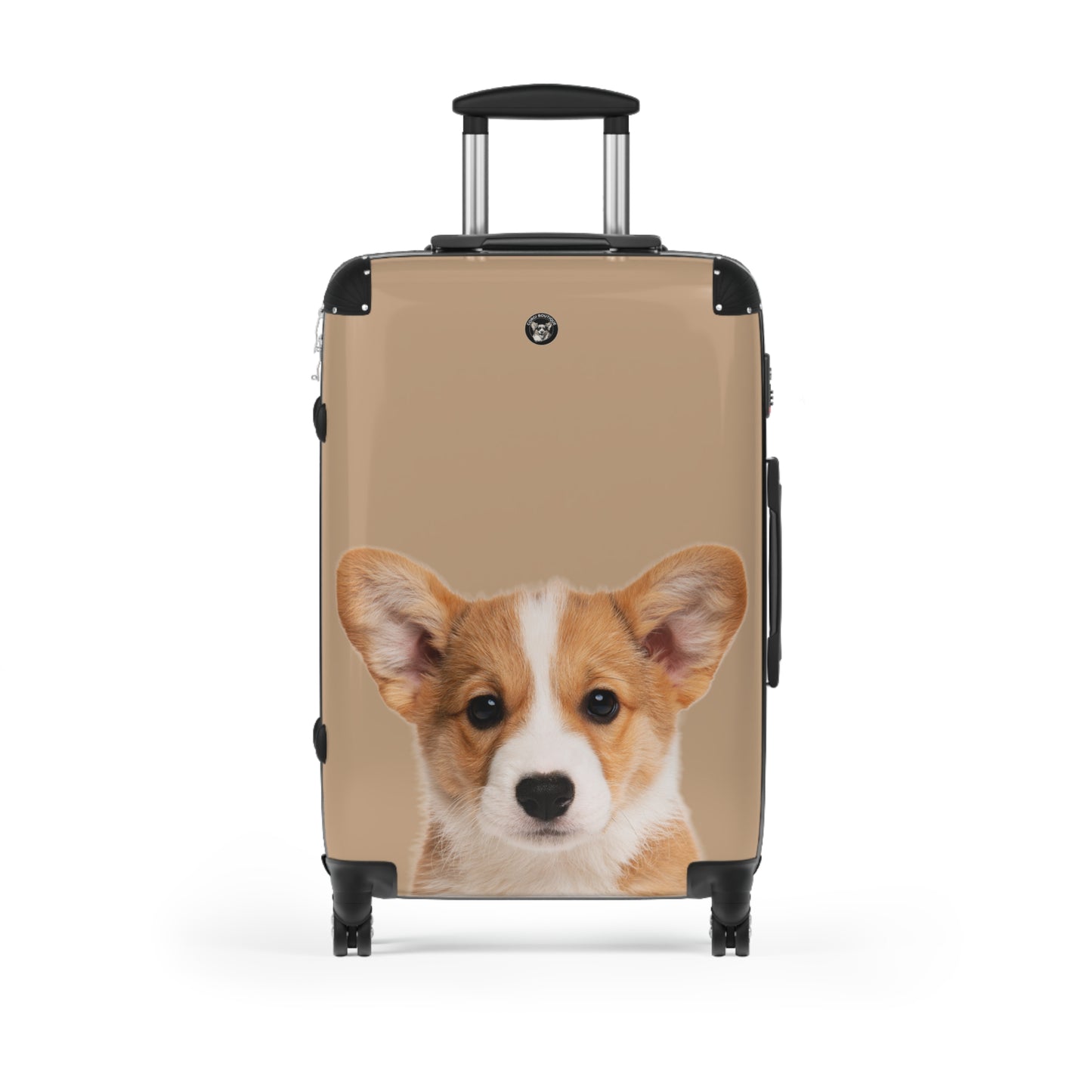 Delightfully Precious Corgi Puppy Face Suitcases — Cute Corgi Rolling Luggage