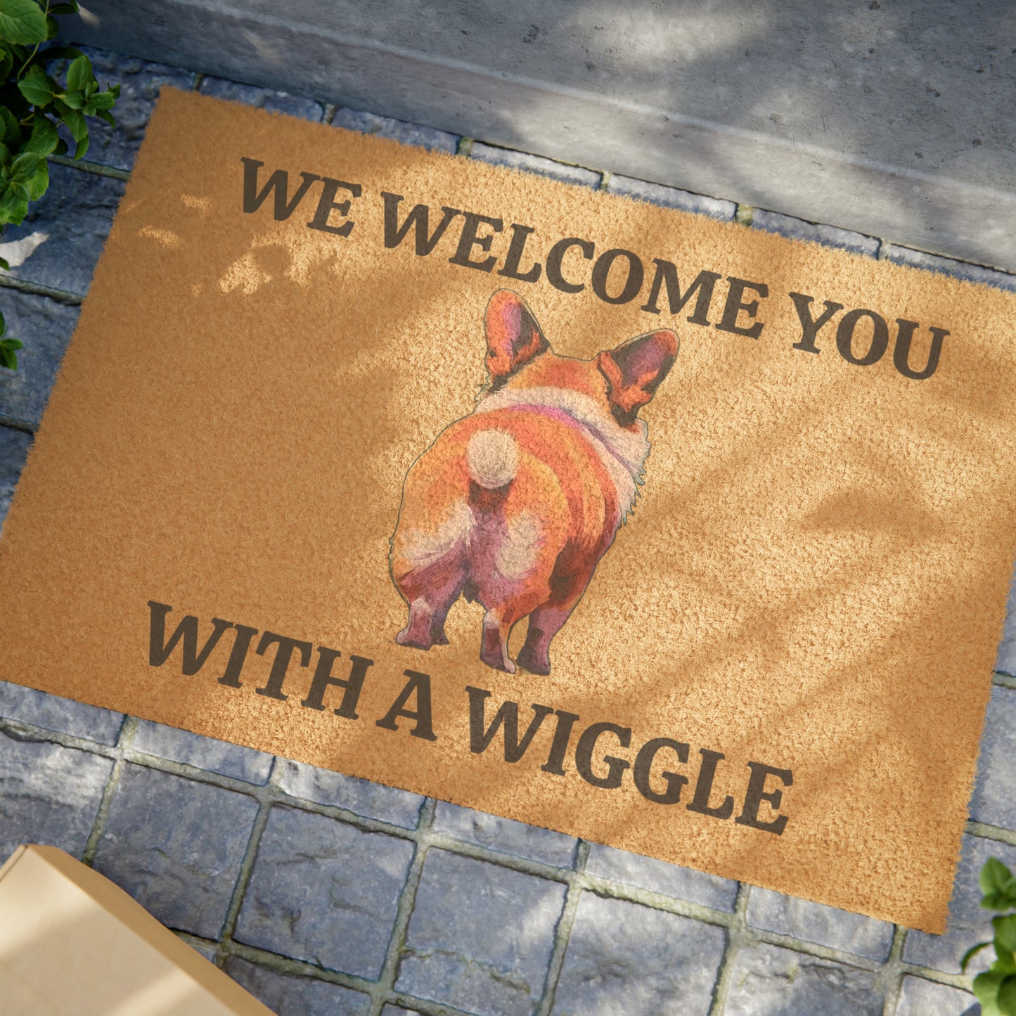 Welcome Wiggle/Corgi Butt - Doormat