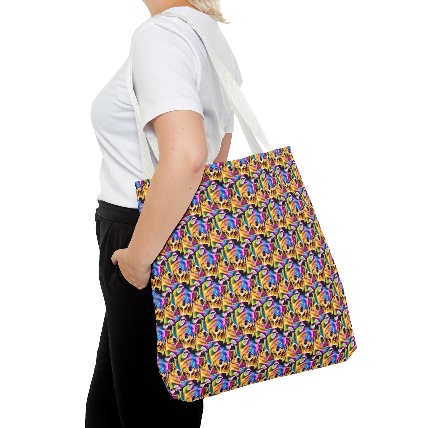 Colorful Corgi Mosaic - Tote Bag